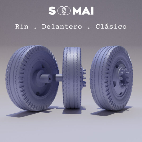 Rin delantero_ camión clásico  STL - Image 2